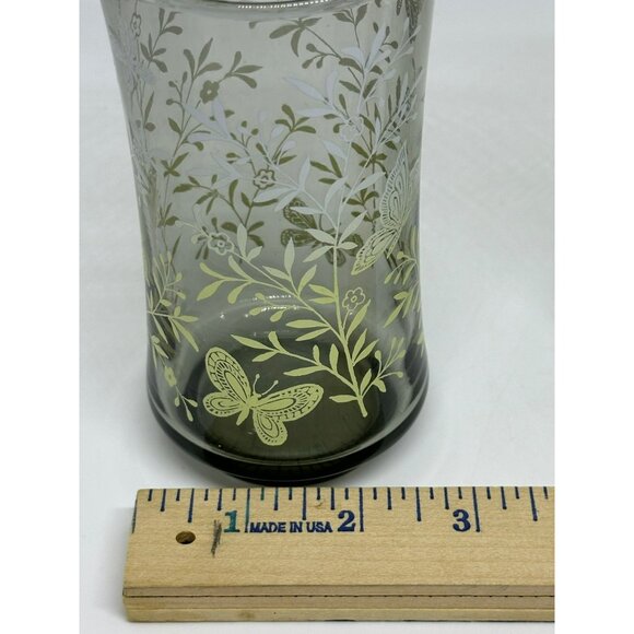 VTG Libbey Monarch Frosted Butterfly Drinking Glasses – Set of 3 Retro Tumblers - Picture 6 of 6